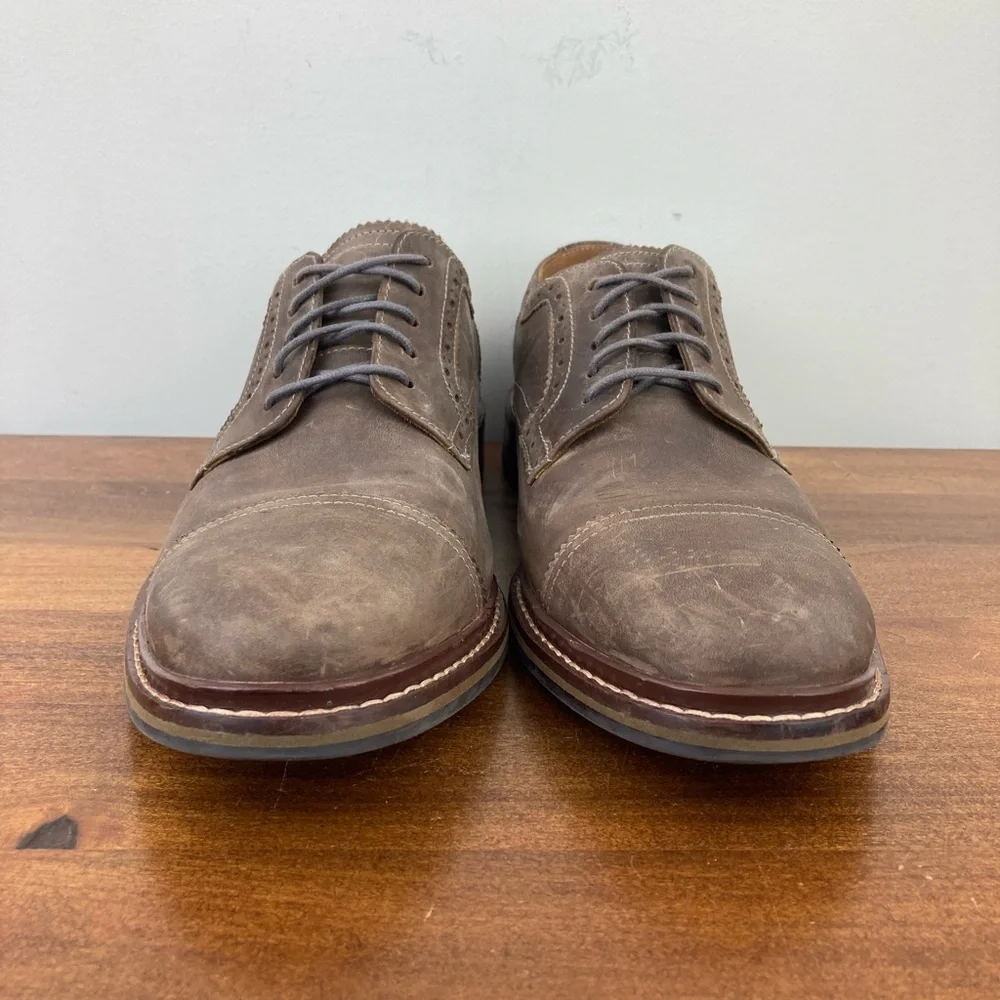 Cole Haan Men’s Oxfords Driftwood Cap Toe Leather Dress Shoes C24568 Size 9M.